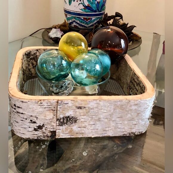Blown Glass Fishing Floats—Vintage Mermaid Coastal Nautical Sea Decor - Picture 14 of 15